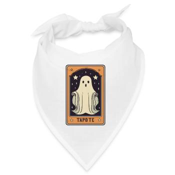 Tarot Geist Karte - Bandana Dreieckstuch - Weiß - Vorne