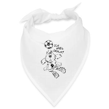 Ich hab's drauf Fußballer - Bandana Dreieckstuch - Weiß - Vorne