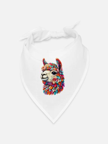 Alpaka - Bandana Dreieckstuch - Weiß