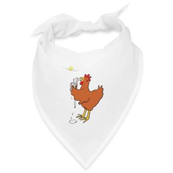 Yum-Eiscreme - Bandana Dreieckstuch - Weiß - Vorne