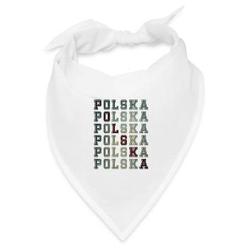Polen Polska Nationalstolz - Bandana Dreieckstuch - Weiß - Vorne