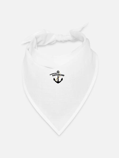 Sassnitzer Hafenkind - Bandana Dreieckstuch - Weiß