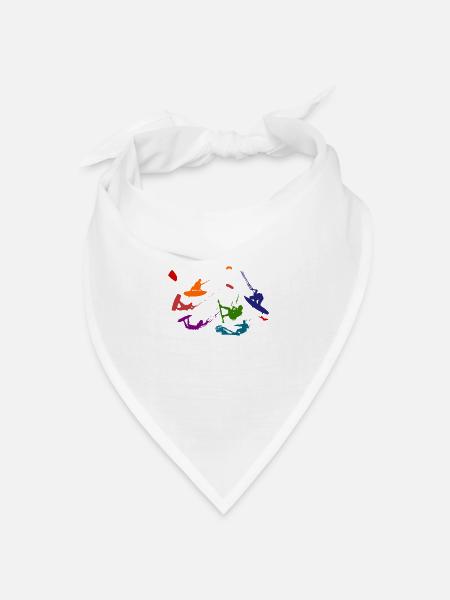 Kitesurfing - Bandana Dreieckstuch - Weiß