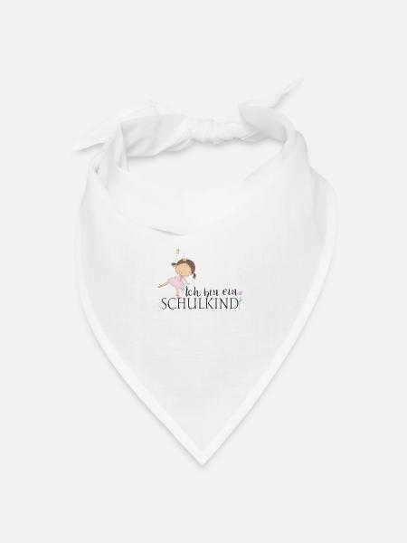 Schulkind, Schulanfang, Erste Klasse, 2025, Schule - Bandana Dreieckstuch - Weiß