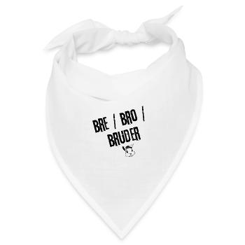 Bro-Fashion | Jugendwort - Bandana Dreieckstuch - Weiß - Vorne