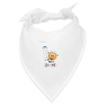 KITESURFEN - KITE - KITER - KITESURFER - SCHAF - Bandana Dreieckstuch - Weiß - Vorne