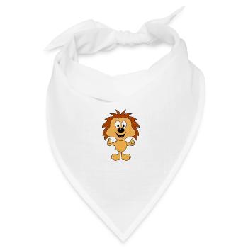 IGEL - LIKE - LIKEN - MÖGEN - DAUMEN HOCH - TIER - Bandana Dreieckstuch - Weiß - Vorne