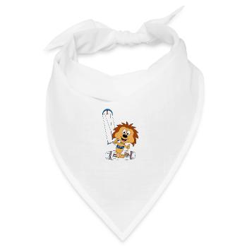 IGEL - KITE - KITER - KITESURFER - KITESURFEN - Bandana Dreieckstuch - Weiß - Vorne