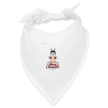 PFERD - PONY - WEIHNACHTEN - MERRY CHRISTMAS - Bandana Dreieckstuch - Weiß - Vorne