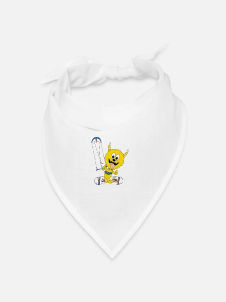 MONSTER - KITER - KITE - KITESURFER - KITEN - Bandana Dreieckstuch - Weiß