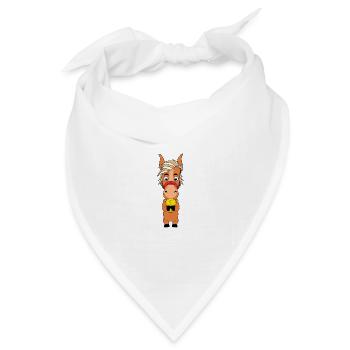 PFERD - PONY - POKAL - Bandana Dreieckstuch - Weiß - Vorne