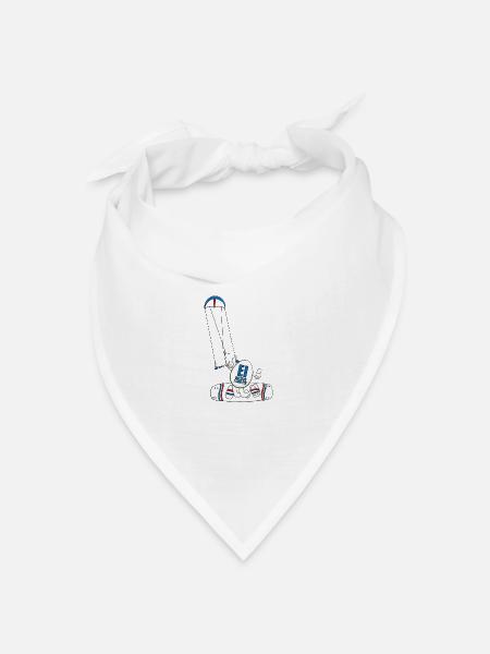 KITE - KITER - KITESURFEN - EI BELIEVE I CAN FLY - Bandana Dreieckstuch - Weiß