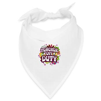 Ende des Schuljahres Sommerferienlehrer - Bandana Dreieckstuch - Weiß - Vorne