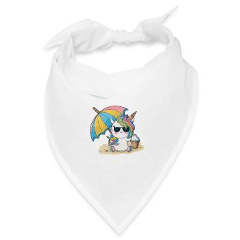Einhorn-Feenstaub - Lassen Sie sich verzaubern. - Bandana Dreieckstuch - Weiß - Vorne