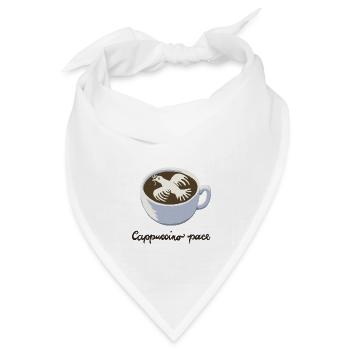 Cappuccino pace - Bandana Dreieckstuch - Weiß - Vorne