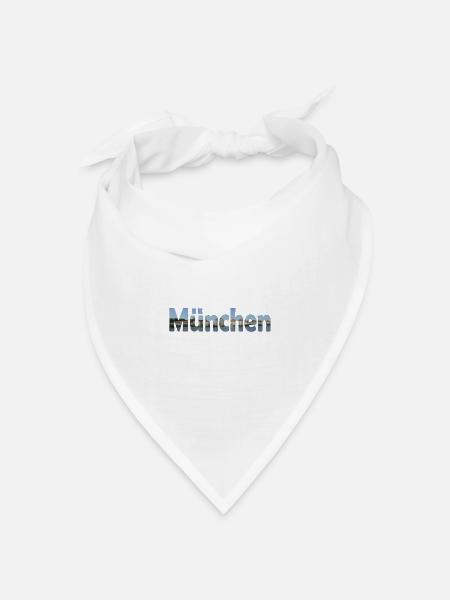 Schloss Nymphenburg war für Könige von Bayern - Bandana Dreieckstuch - Weiß