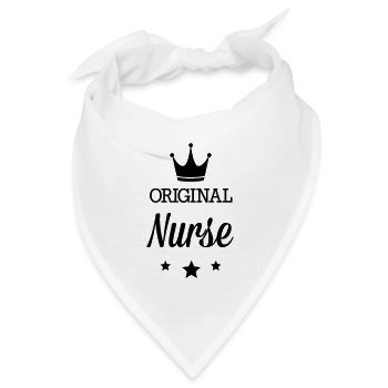 Original drei Sterne Deluxe Schwester - Bandana Dreieckstuch - Weiß - Vorne