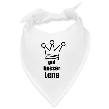 Lena - Bandana Dreieckstuch - Weiß - Vorne