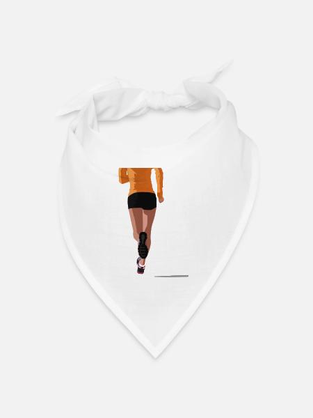 Jogging - Bandana Dreieckstuch - Weiß