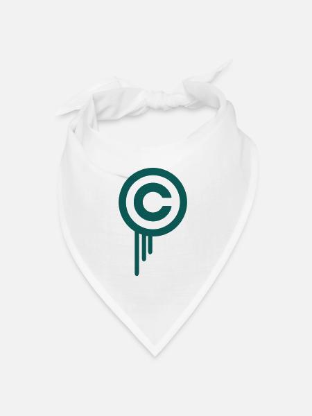 Copyright - Bandana Dreieckstuch - Weiß