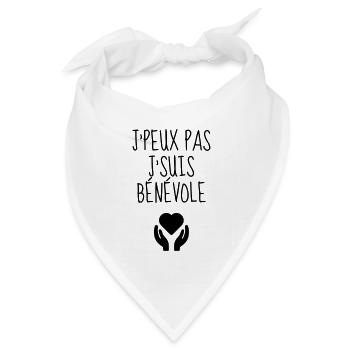Freiwilliger / humanitären / Verein / freiwillige - Bandana Dreieckstuch - Weiß - Vorne