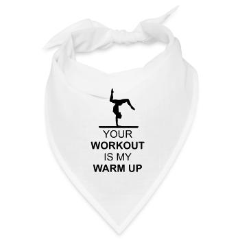 Turnen, Turnerin - Gymnatics - Bandana Dreieckstuch - Weiß - Vorne