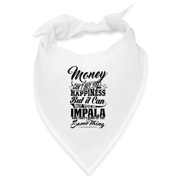 GELD UND IMPALA B - Bandana Dreieckstuch - Weiß - Vorne