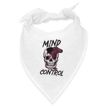 Mind Control Gaming-Design - Bandana Dreieckstuch - Weiß - Vorne