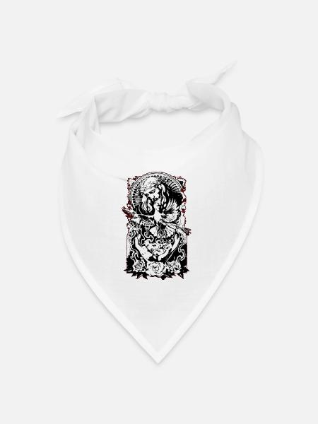 Katholische religiöse Karikatur - Bandana Dreieckstuch - Weiß