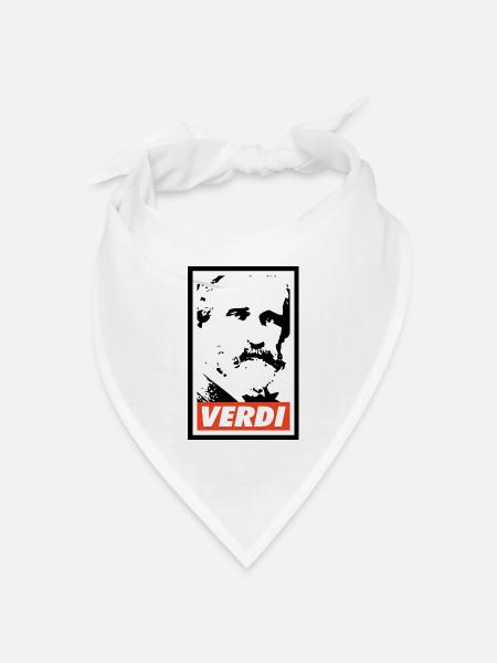 Verdi - Bandana Dreieckstuch - Weiß