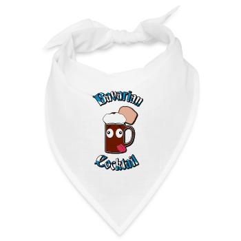 Bavarian Cocktail / Goaßmaß V2 - Bandana Dreieckstuch - Weiß - Vorne