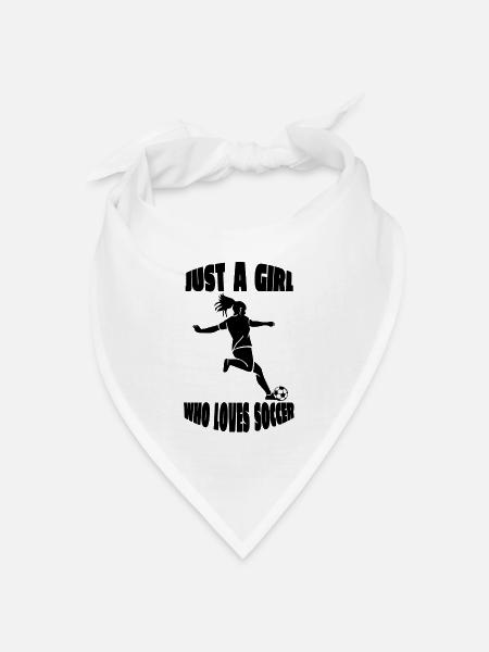 Fußballdesign Fußballmannschaft Fußballspieler - Bandana Dreieckstuch - Weiß