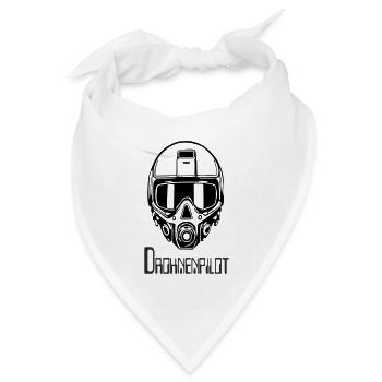 DrohnenPlot Neon Linien Muster - Bandana Dreieckstuch - Weiß - Vorne
