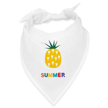 FEIERTAG. FROHE FEIERTAGE. GELIEBTE. MEISTER. LEHRER - Bandana Dreieckstuch - Weiß - Vorne