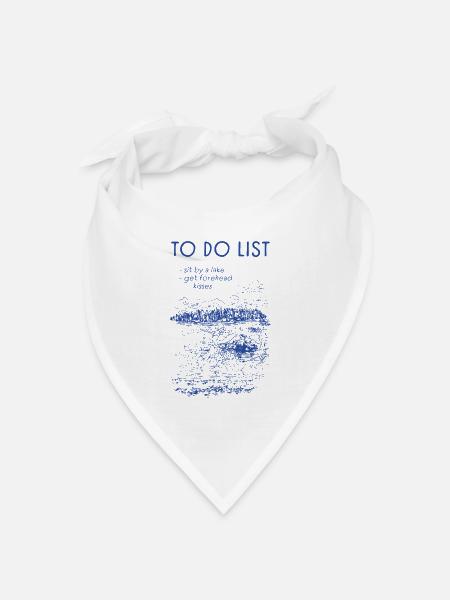TO-DO-LISTE - Bandana Dreieckstuch - Weiß