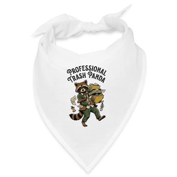 Professional Trash Panda - Bandana Dreieckstuch - Weiß - Vorne