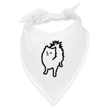 Spitz - Bandana Dreieckstuch - Weiß - Vorne