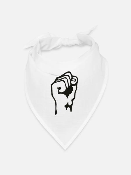 faust02 - Bandana Dreieckstuch - Weiß