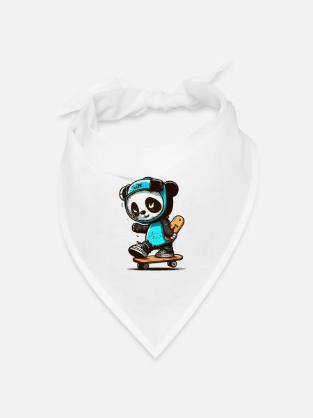 Panda Skate Co. - Bandana Dreieckstuch - Weiß