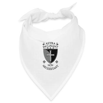 Crusader Shield + Astra Inclinant Nicht erforderlich - Bandana Dreieckstuch - Weiß - Vorne