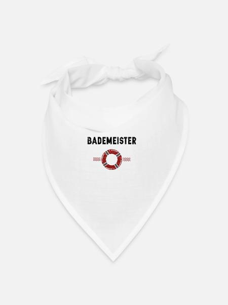Bademeister - Bandana Dreieckstuch - Weiß