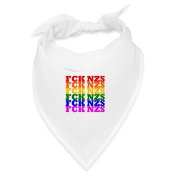 Fck nzs - Bandana Dreieckstuch - Weiß - Vorne