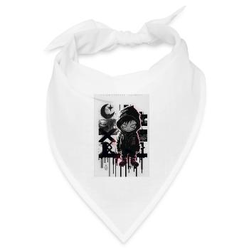 Fruchtzwerg by ART8NS - Art ON Streetwear - Bandana Dreieckstuch - Weiß - Vorne