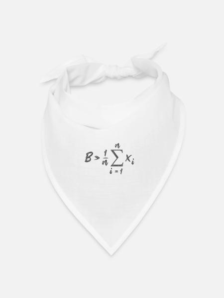 Be Greater Than Average Formel Mathe - Bandana Dreieckstuch - Weiß