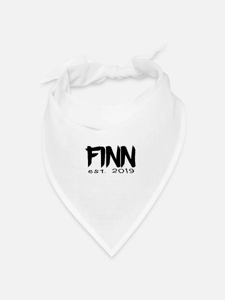 Finn est. 2019 [black] - Bandana Dreieckstuch - Weiß