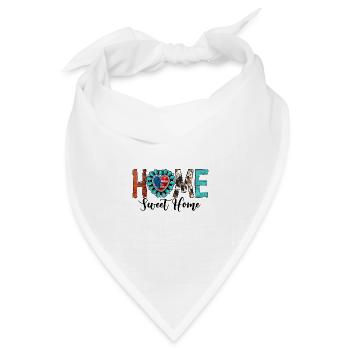 Home Sweet Home - Bandana Dreieckstuch - Weiß - Vorne