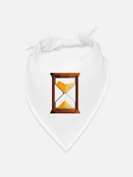 Sanduhr - Bandana Dreieckstuch - Weiß
