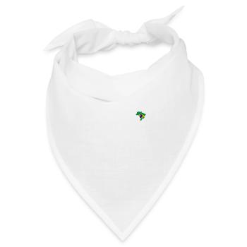 Die brasilianische Fahne in Länderform - Bandana Dreieckstuch - Weiß - Vorne