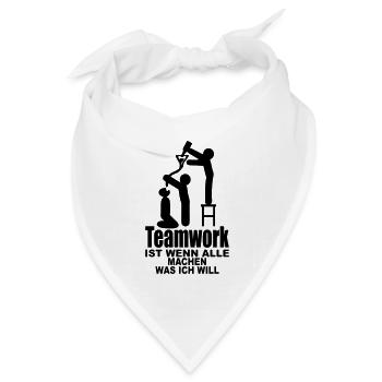 teamwork malle mallorca - Bandana Dreieckstuch - Weiß - Vorne
