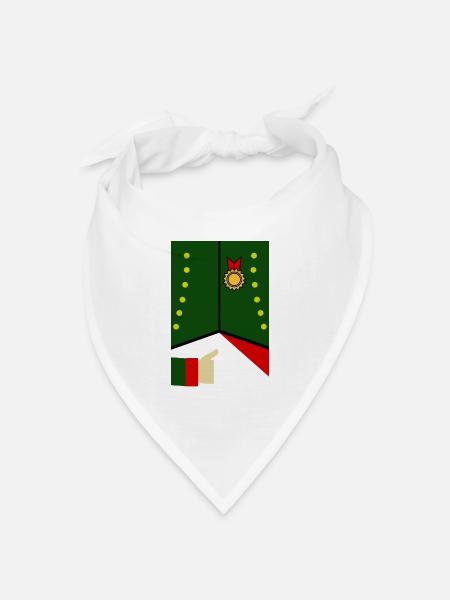 Napoleons Jacke - Bandana Dreieckstuch - Weiß